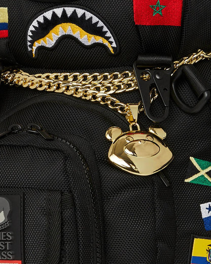 Sprayground Essential | JAMES FIRST CLASS GLOBAL FLAGS MONEYBEAR BACKPACK