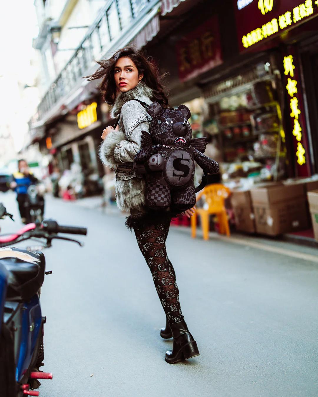 Sprayground Recommended | 4AM MONEY WING BEAR BACKPACK