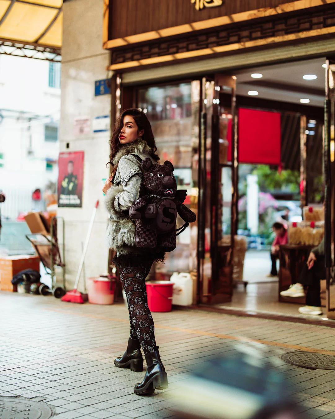Sprayground Recommended | 4AM MONEY WING BEAR BACKPACK