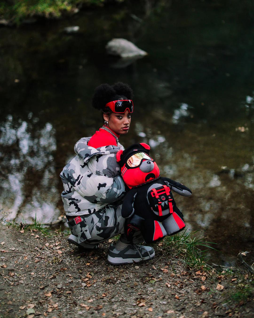 Sprayground Classic | SKY HIGH SEEKERS ARCTIC GPS MONEYBEAR BACKPACK