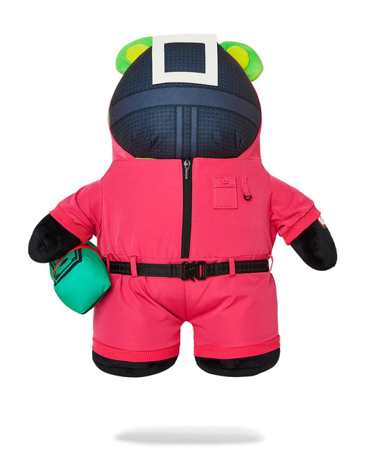 Sprayground Premium | SQUID GAME COLLAB PINK SOLDIERS BEAR BACKPACK