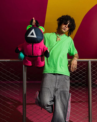 Sprayground Premium | SQUID GAME COLLAB PINK SOLDIERS BEAR BACKPACK