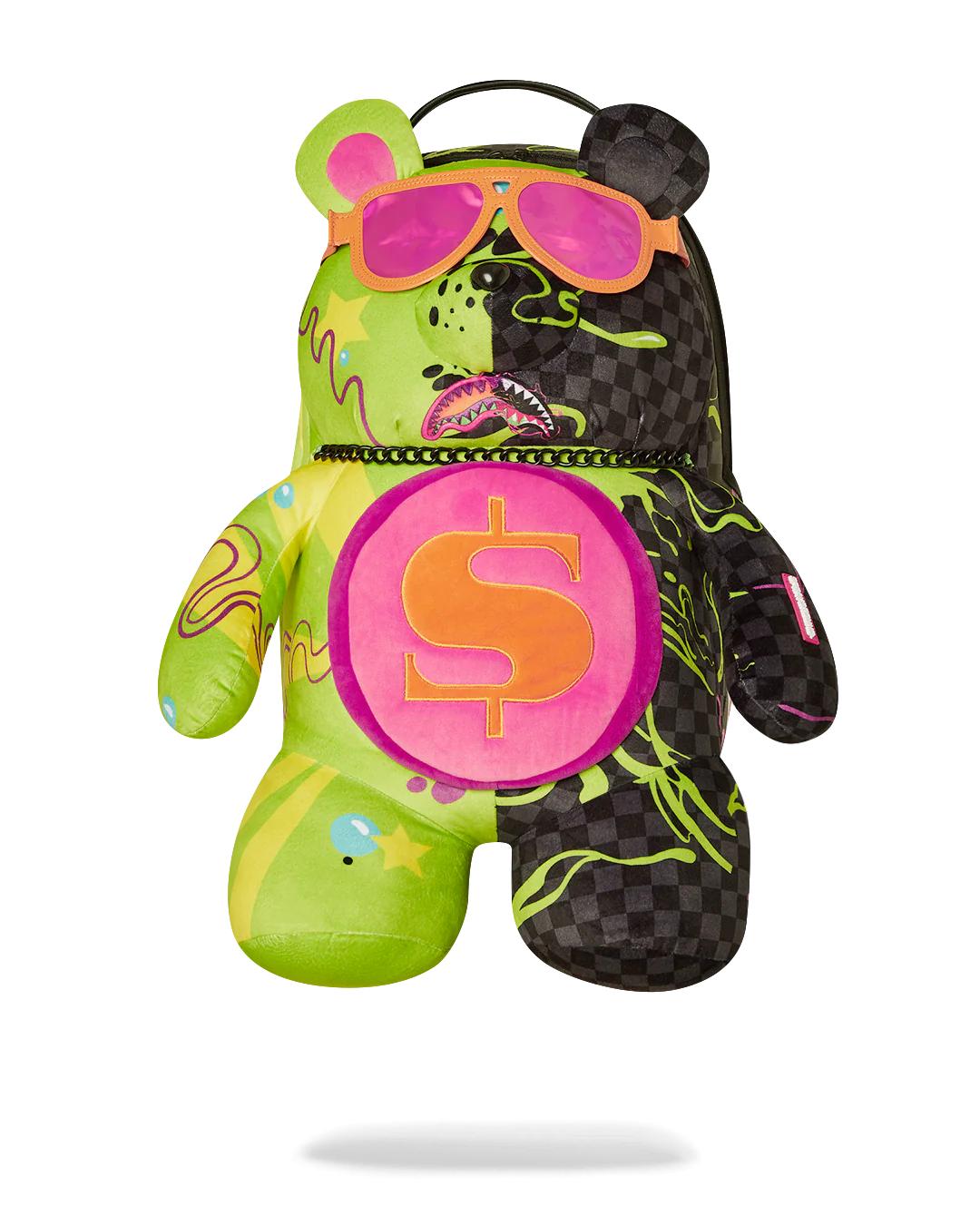 Sprayground Trending | SLIME DIME MONEYBEAR TEDDYBEAR ON BACKPACK