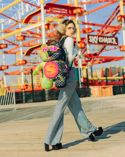 Sprayground Trending | SLIME DIME MONEYBEAR TEDDYBEAR ON BACKPACK