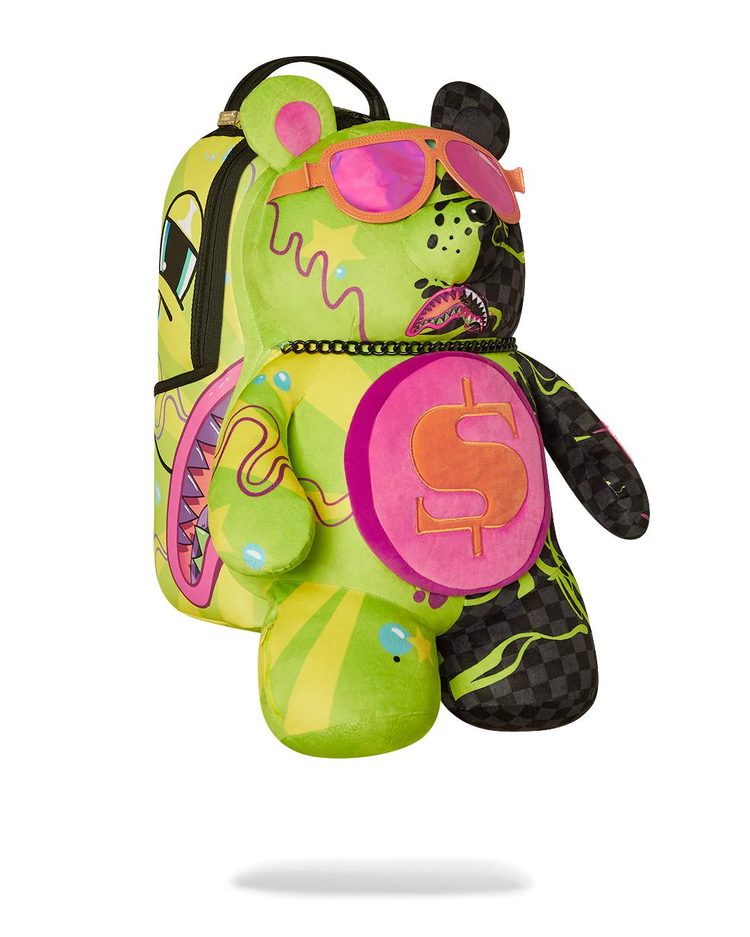 Sprayground Trending | SLIME DIME MONEYBEAR TEDDYBEAR ON BACKPACK