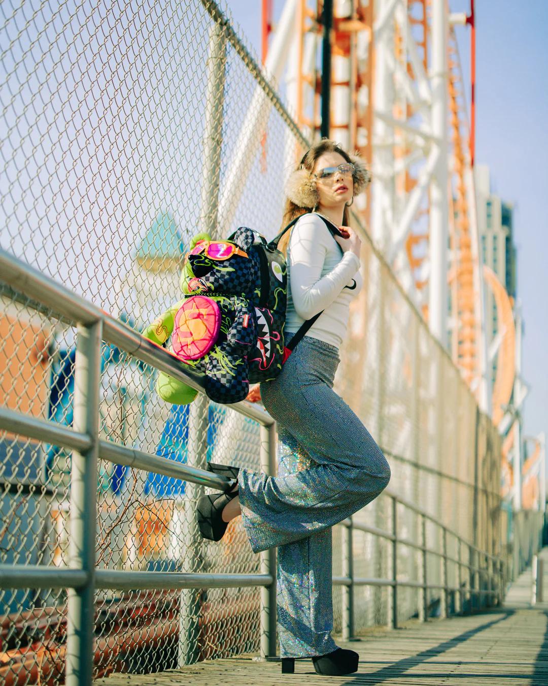 Sprayground Trending | SLIME DIME MONEYBEAR TEDDYBEAR ON BACKPACK