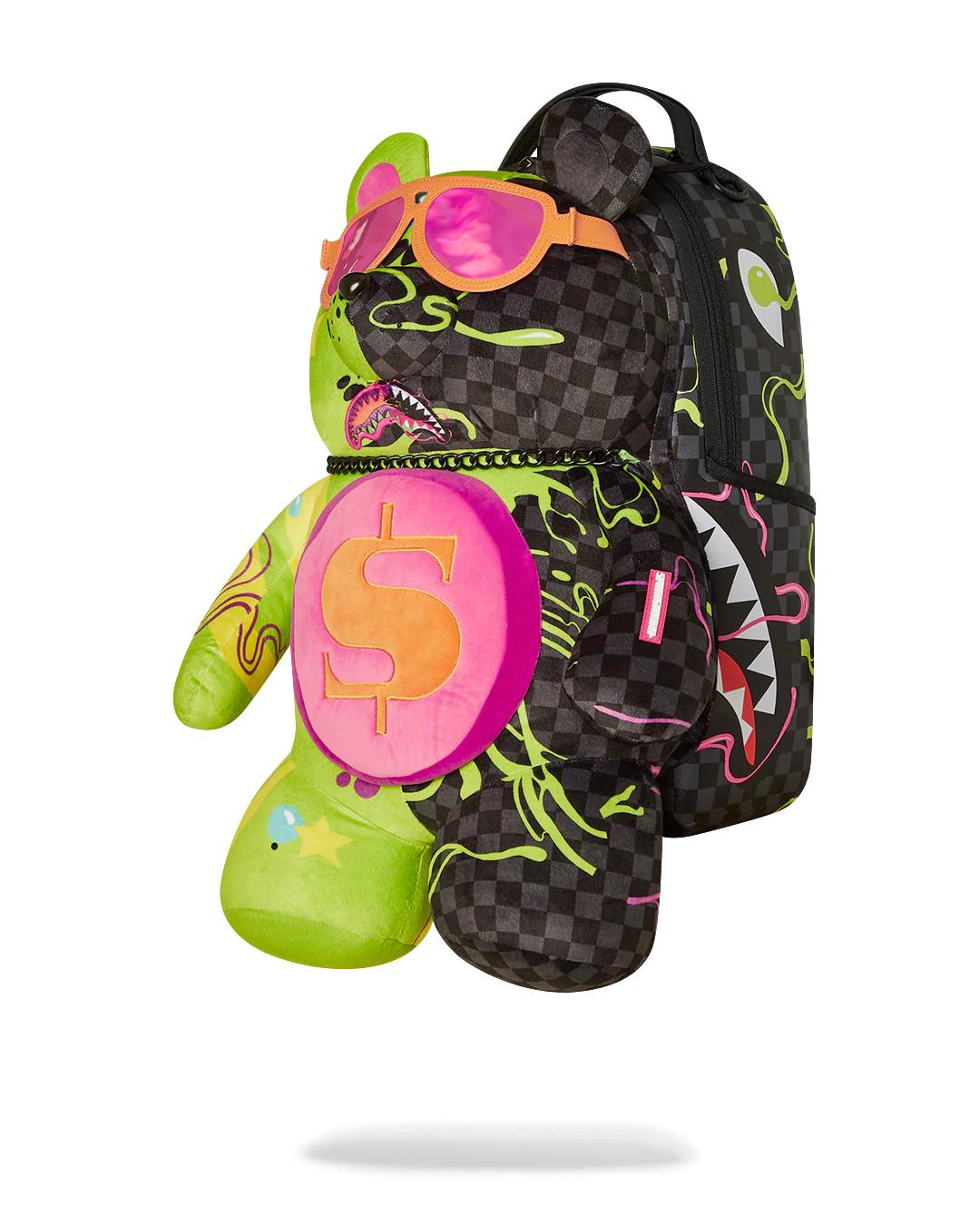 Sprayground Trending | SLIME DIME MONEYBEAR TEDDYBEAR ON BACKPACK