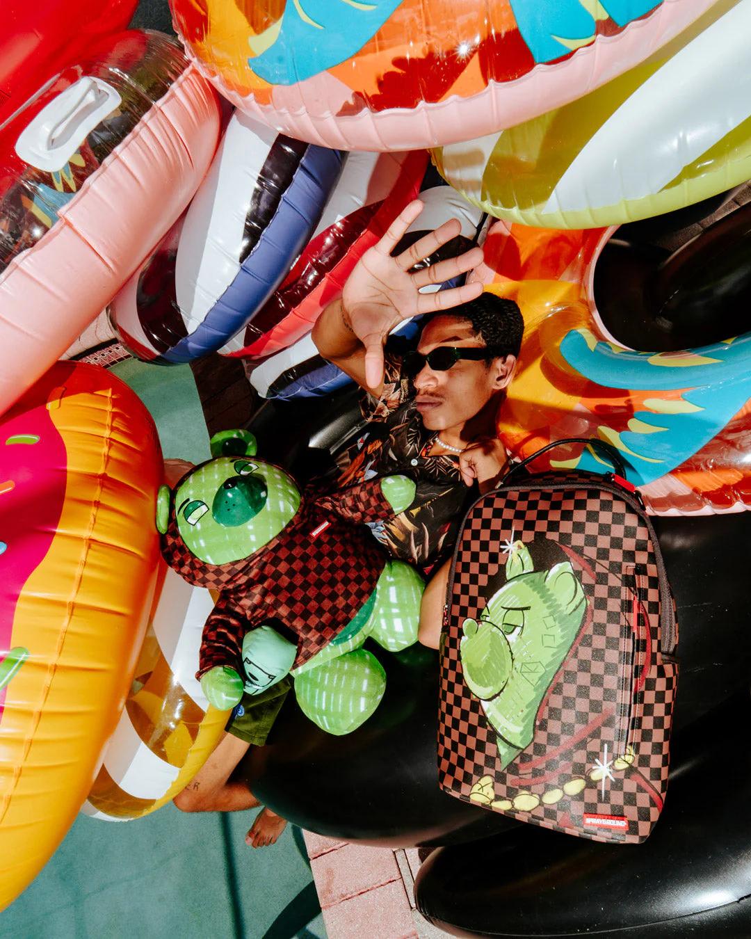 Sprayground Recommended | SHARKS IN PARIS FADE AWAY HOODIE MONEYBEAR TEDDYBEAR BACKPACK
