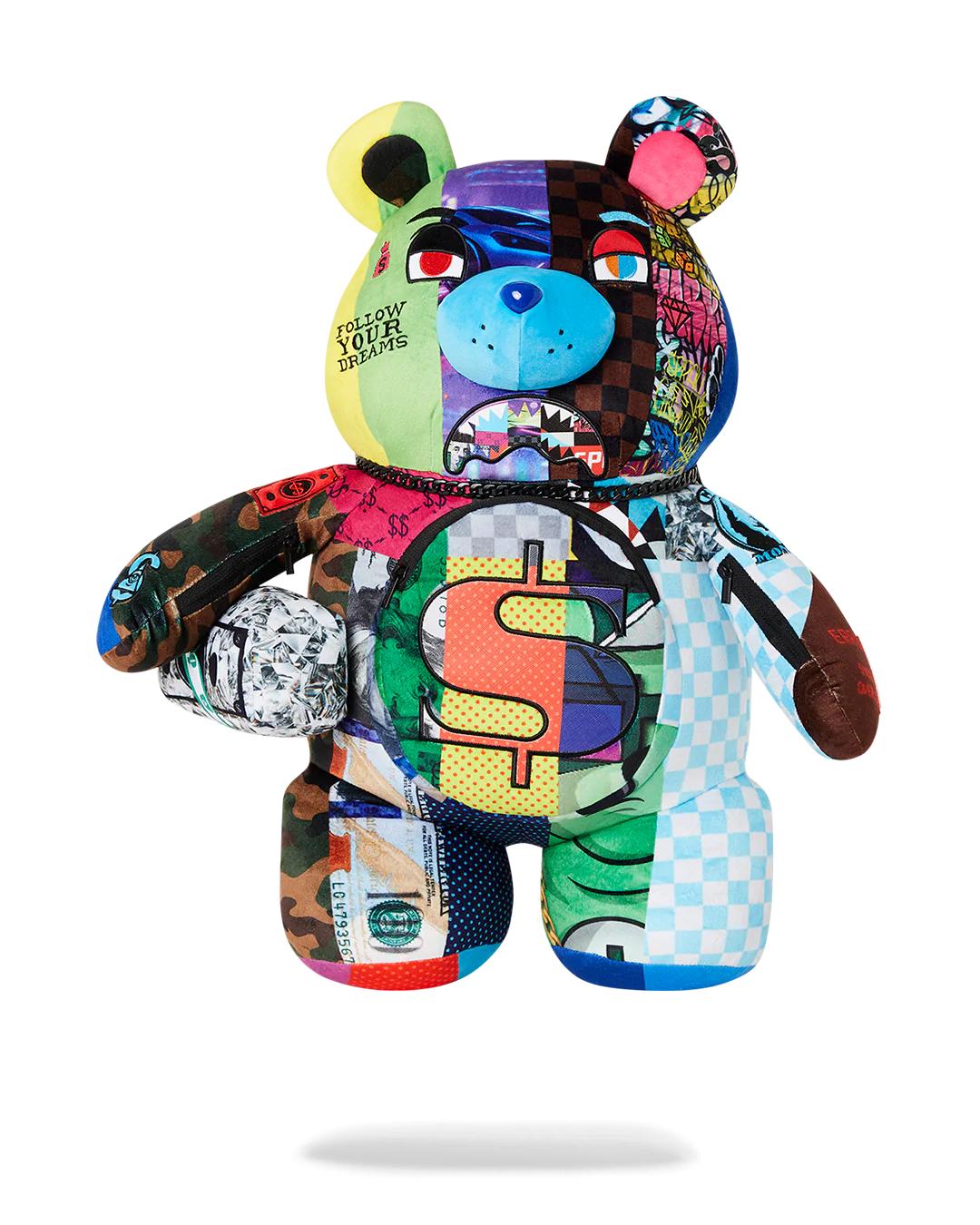 Sprayground Premium | SHARK MASTERPIECES MONEYBEAR TEDDYBEAR BACKPACK