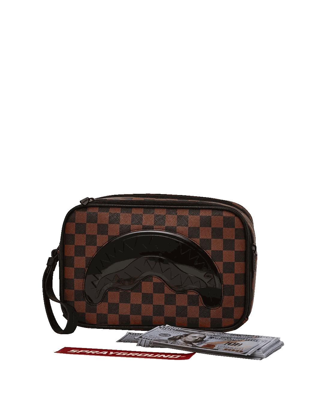 Sprayground Classic | SHARKS IN PARIS CLEAR FOR TAKEOFF TOILETRY BAG