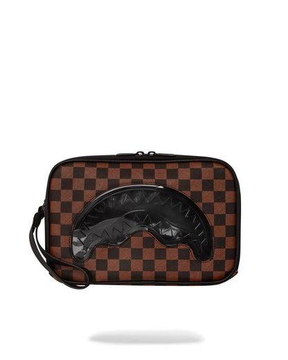 Sprayground Classic | SHARKS IN PARIS CLEAR FOR TAKEOFF TOILETRY BAG