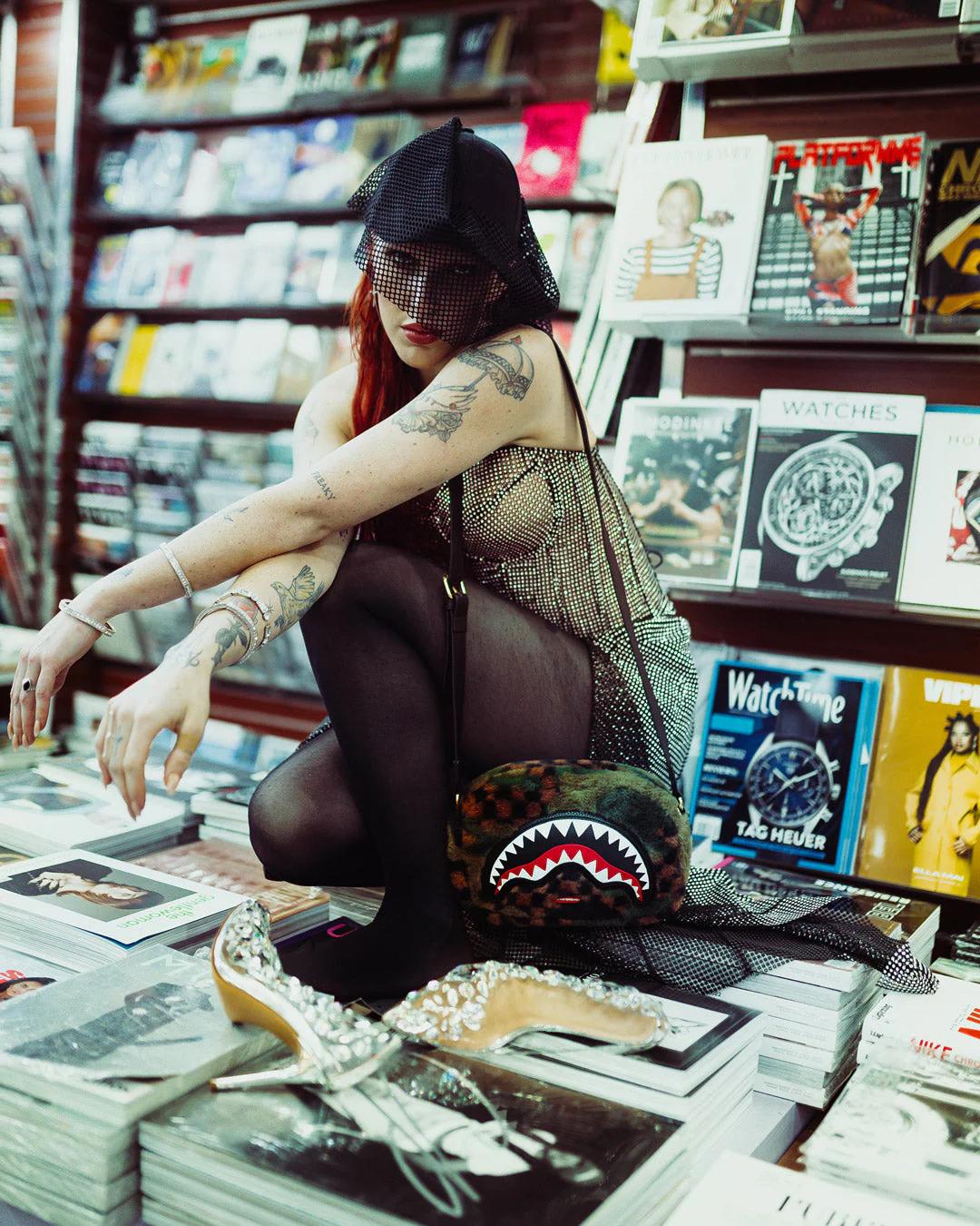 Sprayground Featured | BIG SKY FUR SHARK MESSENGER BRICK BAG