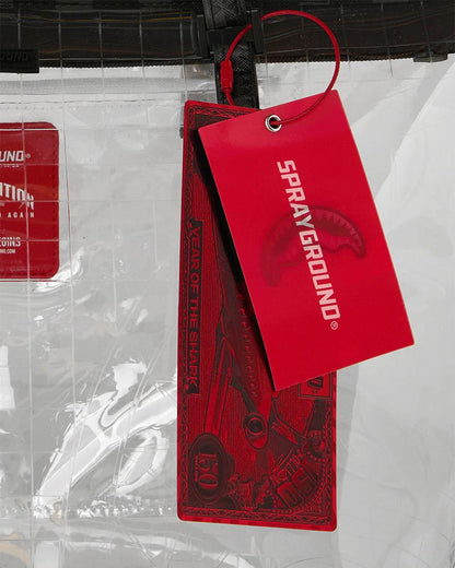 Sprayground Exclusive | FULLY CLEAR SHARKS IN PARIS TOTE