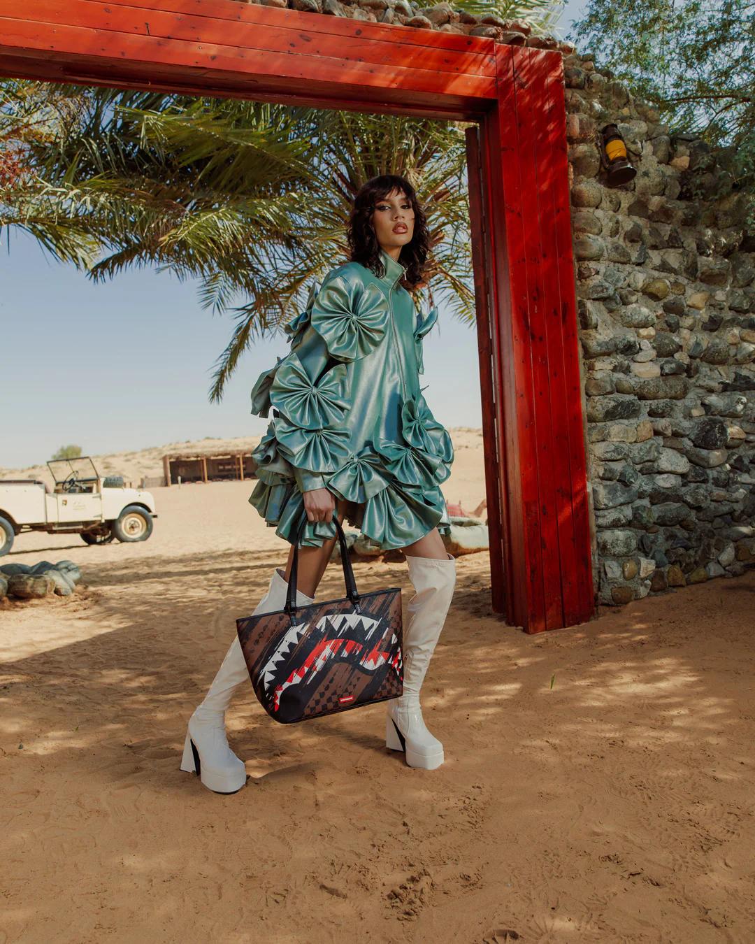 Sprayground New | SHARKS IN PARIS NIGHT DRIFT TOTE