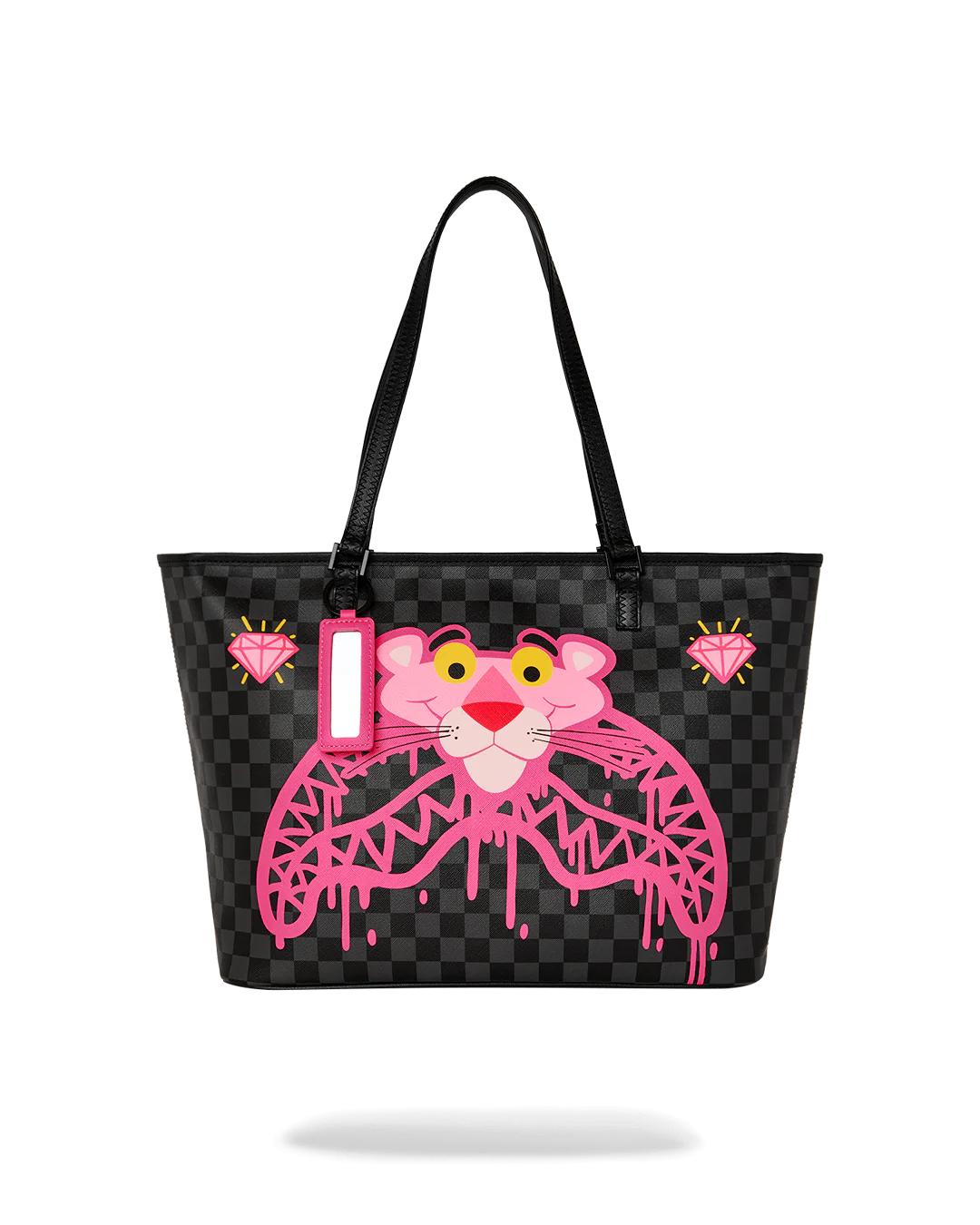 Sprayground Best Seller | PINK PANTHER DIAMOND SHARK TOTE