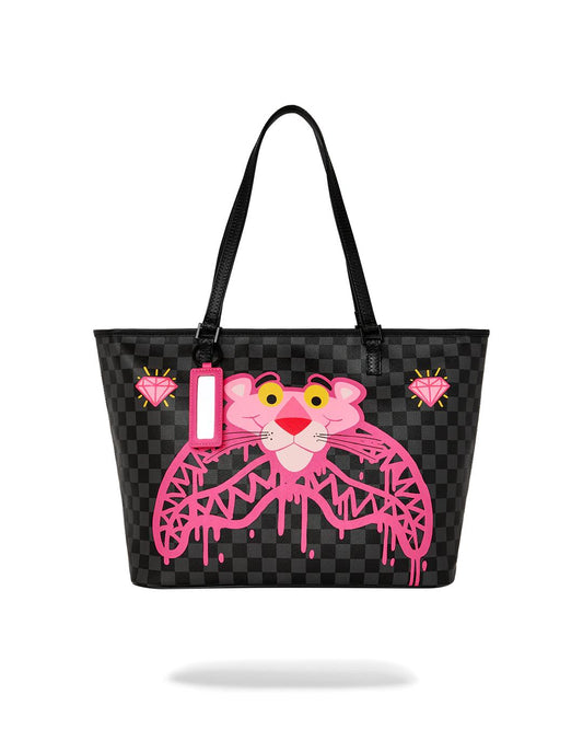 Sprayground Best Seller | PINK PANTHER DIAMOND SHARK TOTE