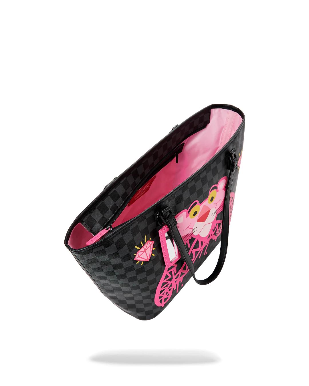 Sprayground Best Seller | PINK PANTHER DIAMOND SHARK TOTE