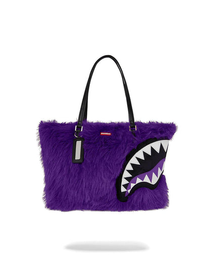 Sprayground Premium | FURZILLA SHARK (PURP) TOTE
