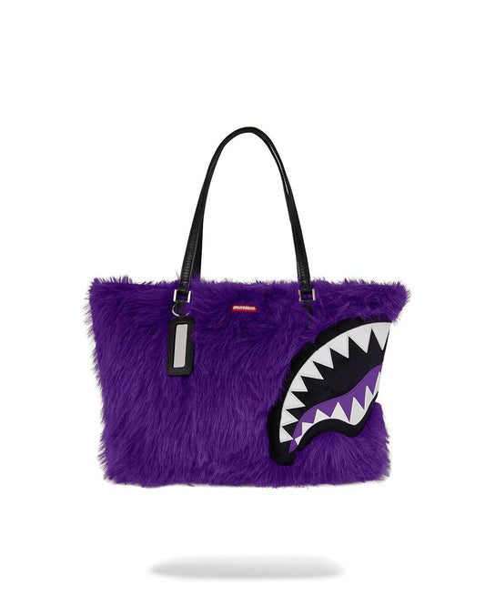 Sprayground Premium | FURZILLA SHARK (PURP) TOTE
