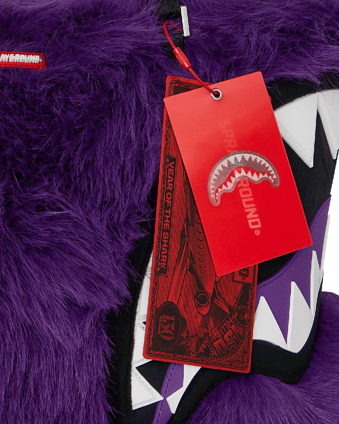 Sprayground Premium | FURZILLA SHARK (PURP) TOTE