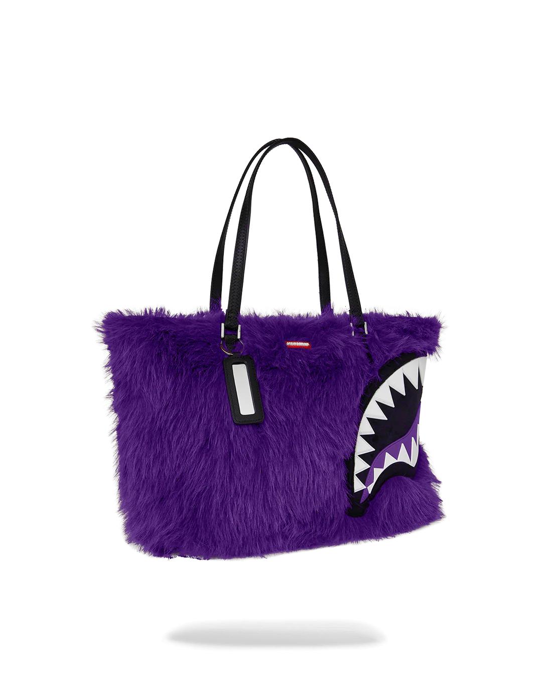 Sprayground Premium | FURZILLA SHARK (PURP) TOTE