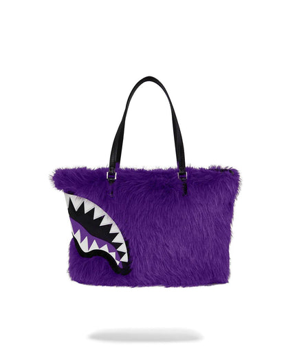 Sprayground Premium | FURZILLA SHARK (PURP) TOTE