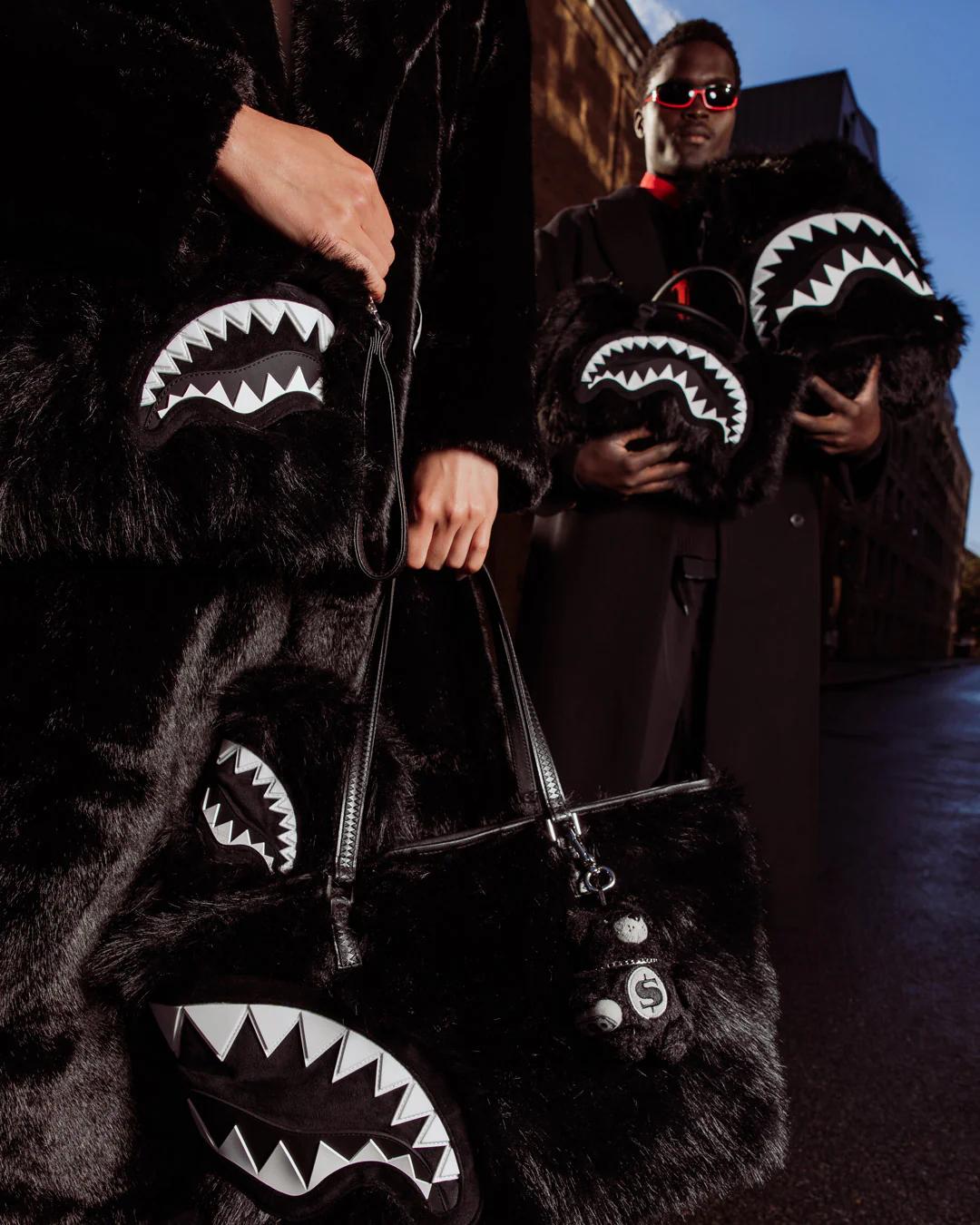 Sprayground New | FURZILLA SHARK (NIGHT) TOTE