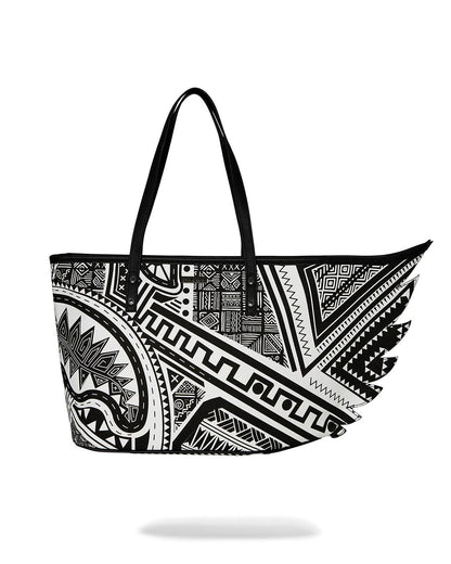 Sprayground Essential | A.I. AFRICAN INTELLIGENCE THE SKYHAWK WING TOTE - SANDFLOWER COLLAB