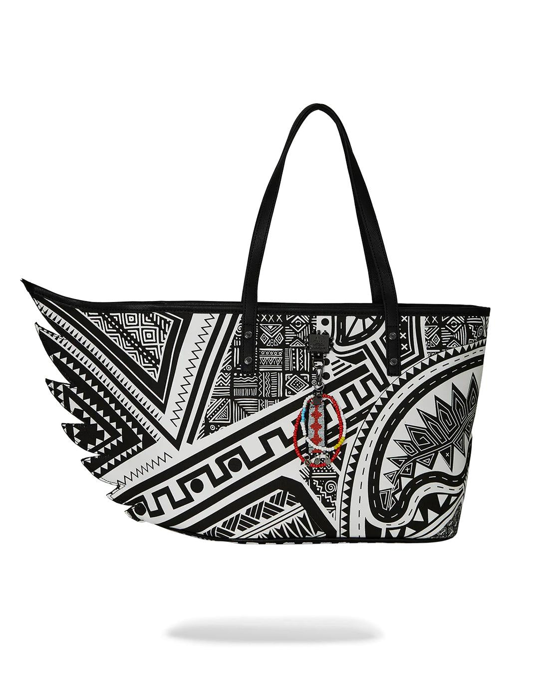 Sprayground Essential | A.I. AFRICAN INTELLIGENCE THE SKYHAWK WING TOTE - SANDFLOWER COLLAB