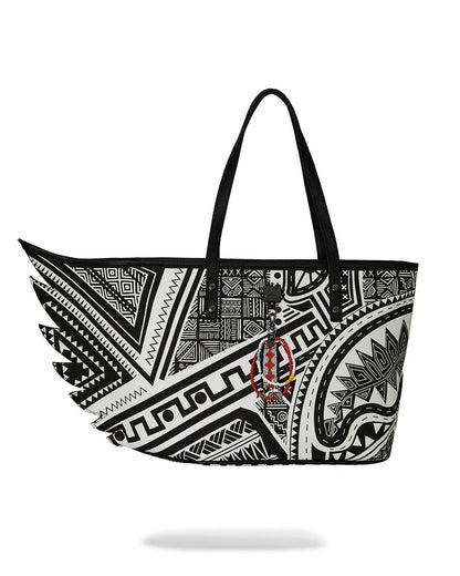 Sprayground Essential | A.I. AFRICAN INTELLIGENCE THE SKYHAWK WING TOTE - SANDFLOWER COLLAB