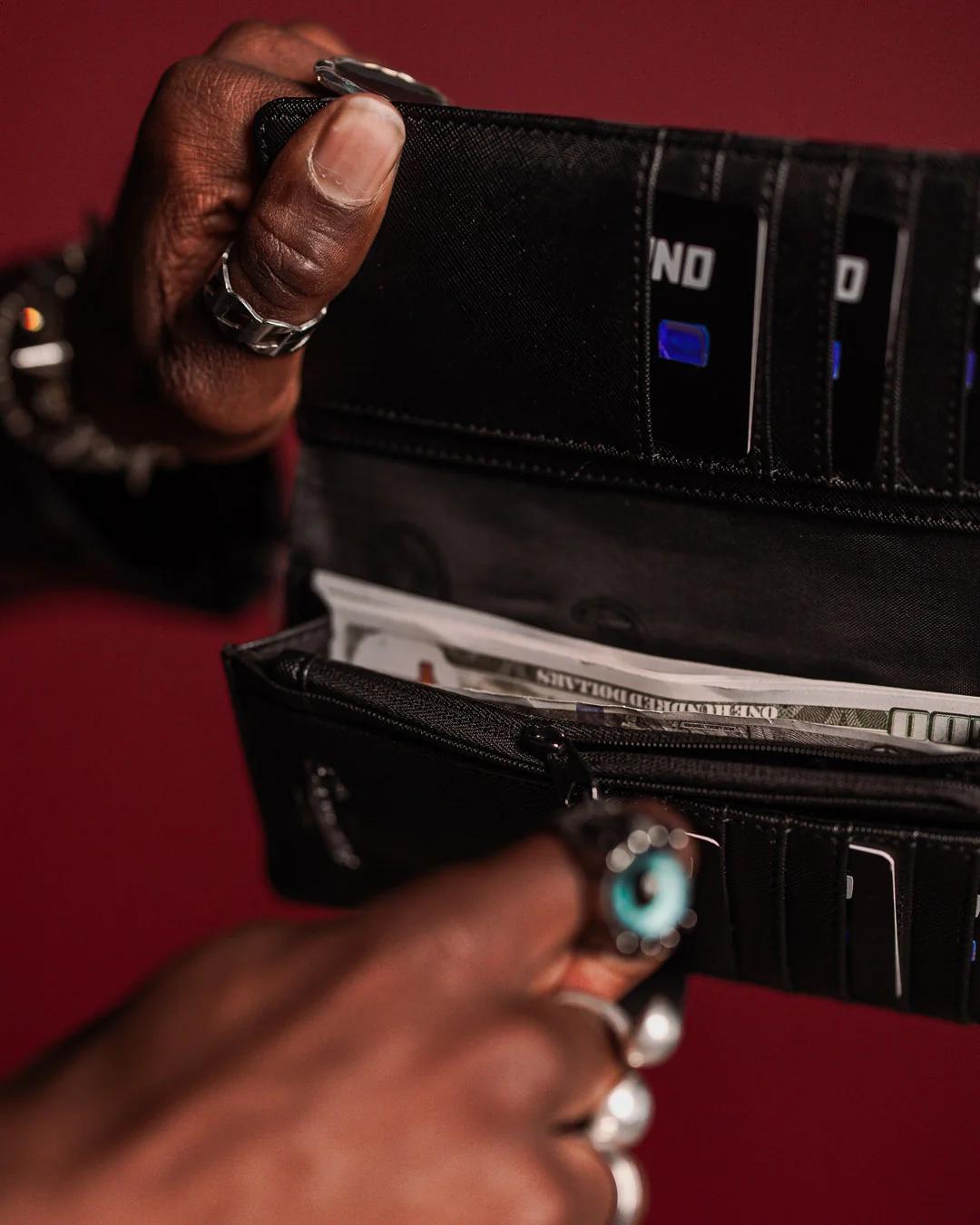 Sprayground Premium | MIDNIGHT CHATEAU SINGLE-FOLD WALLET