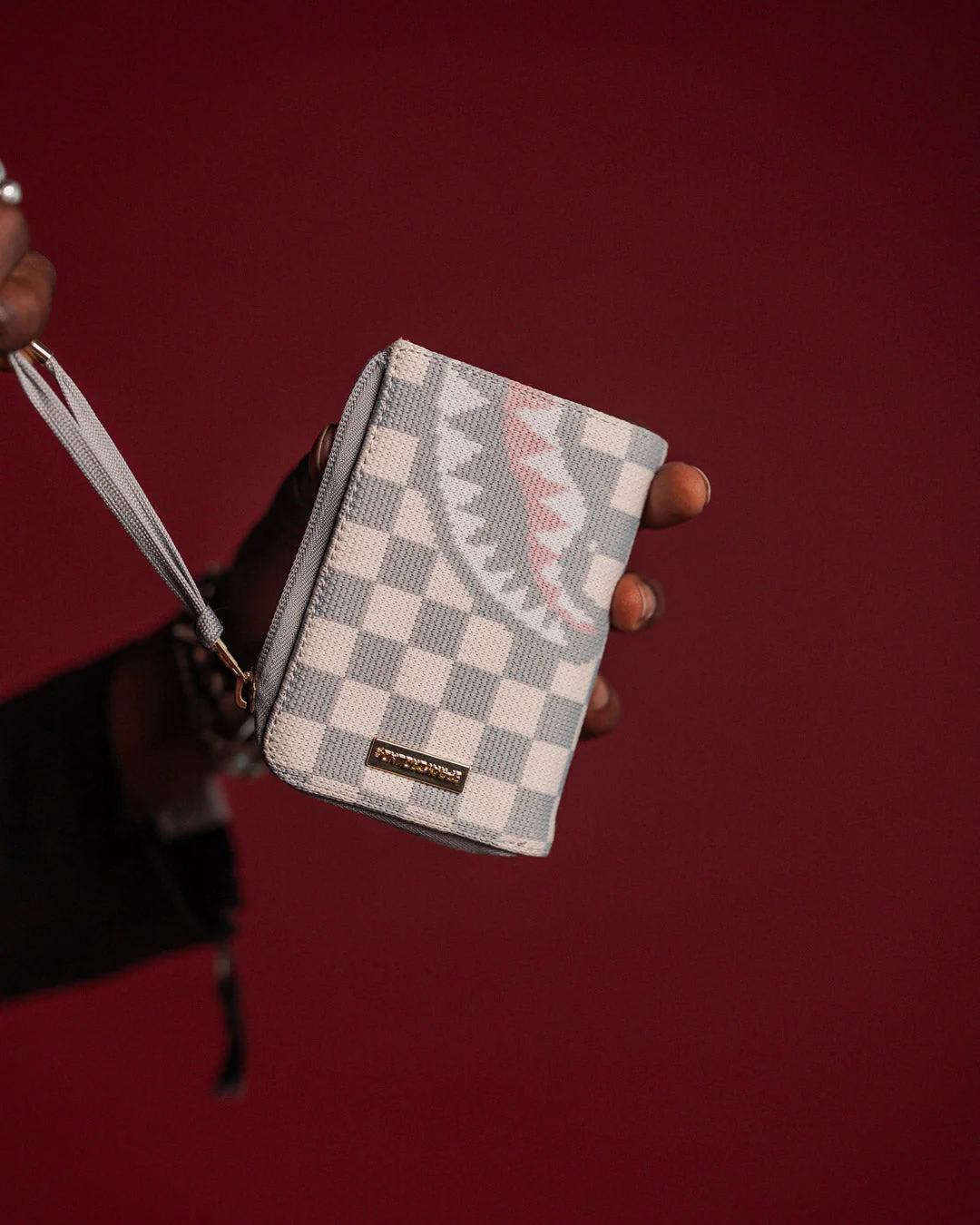 Sprayground New | KNIT SHARKS IN PARIS IN CREAM WALLET
