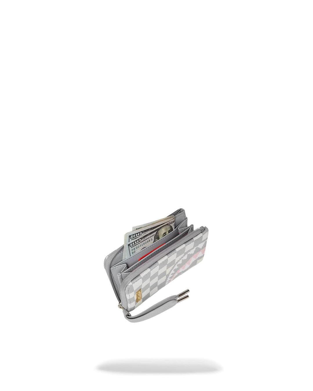Sprayground New | KNIT SHARKS IN PARIS IN CREAM WALLET