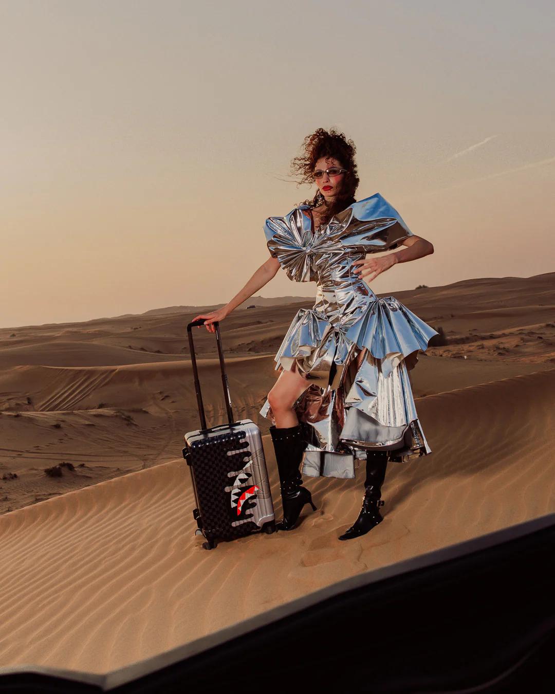 Sprayground New | CHROME SPECTRE CARRY-ON LUGGAGE