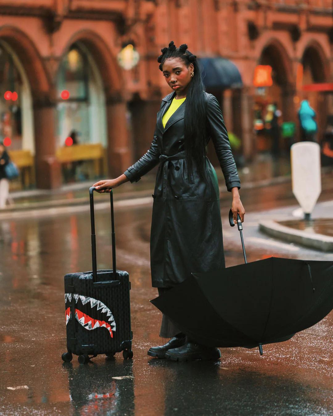 Sprayground Best Seller | MIDNIGHT SHADOW CARRY-ON LUGGAGE