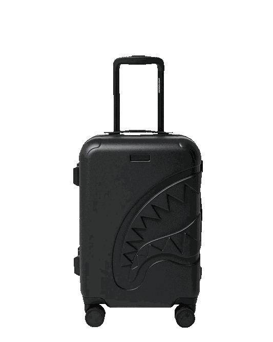 Sprayground Signature | THE JOURNEY BEGINS SHARKITECTURE CARRY-ON LUGGAGE BLACK WITH EXTRA STI