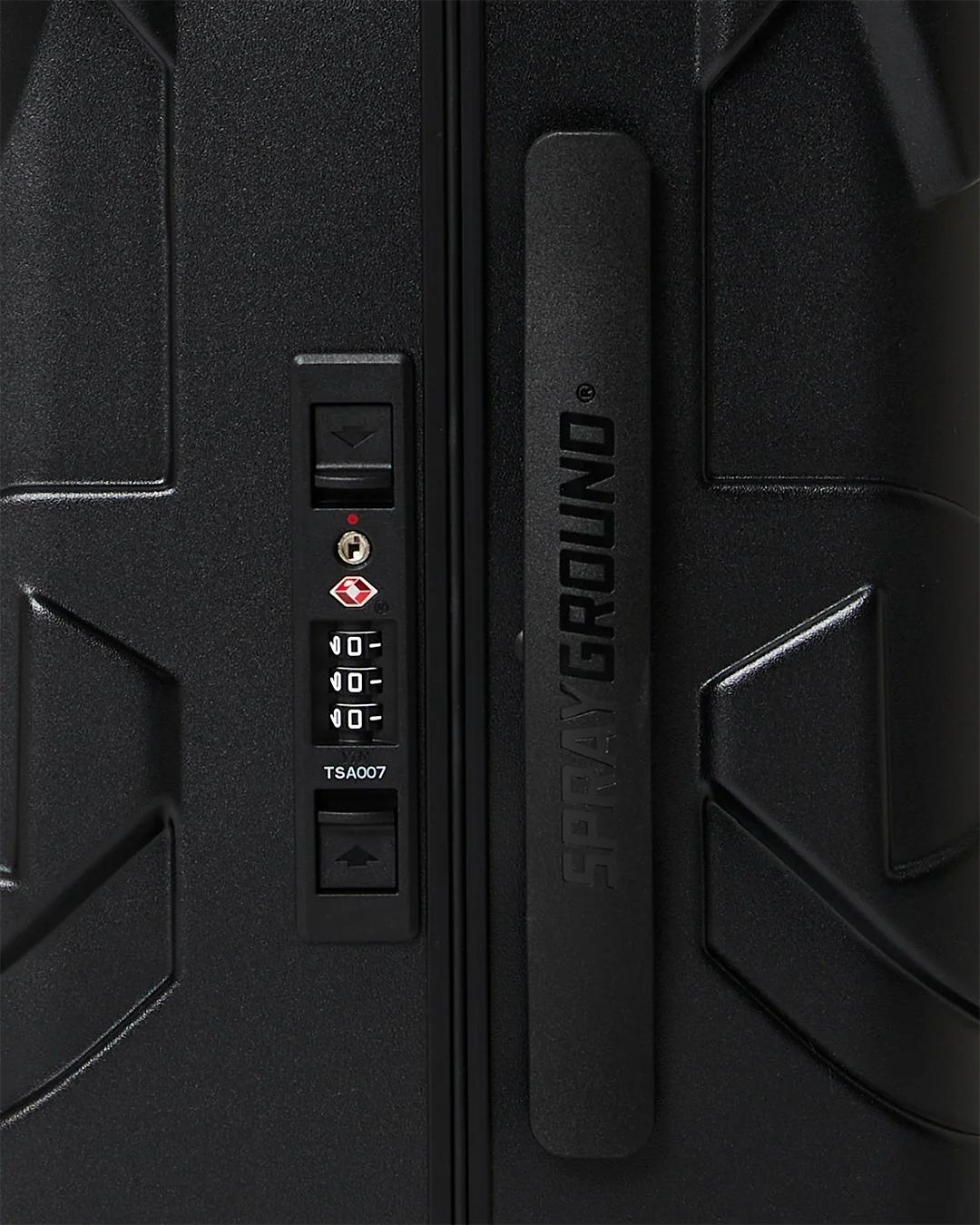 Sprayground Signature | THE JOURNEY BEGINS SHARKITECTURE CARRY-ON LUGGAGE BLACK WITH EXTRA STI