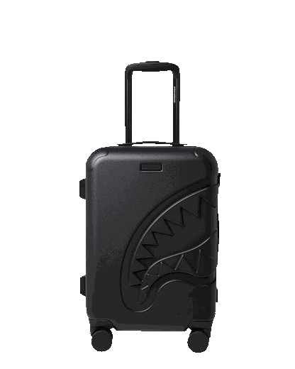 Sprayground Signature | THE JOURNEY BEGINS SHARKITECTURE CARRY-ON LUGGAGE BLACK WITH EXTRA STI