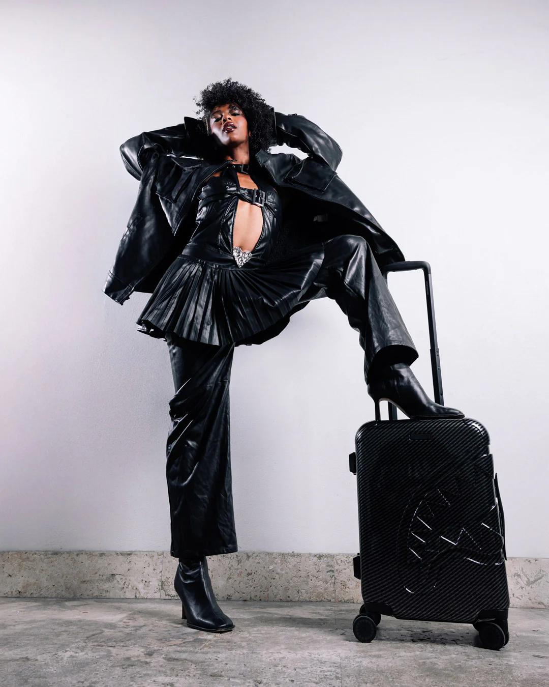 Sprayground Premium | NIGHTFALL SHARKITECTURE CARRY-ON LUGGAGE