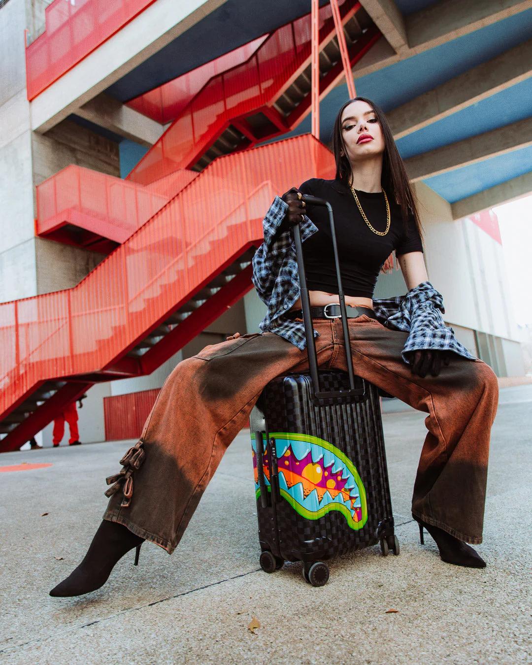 Sprayground Premium | SLIME TAKEOVER HARD SHELL CARRY-ON LUGGAGE