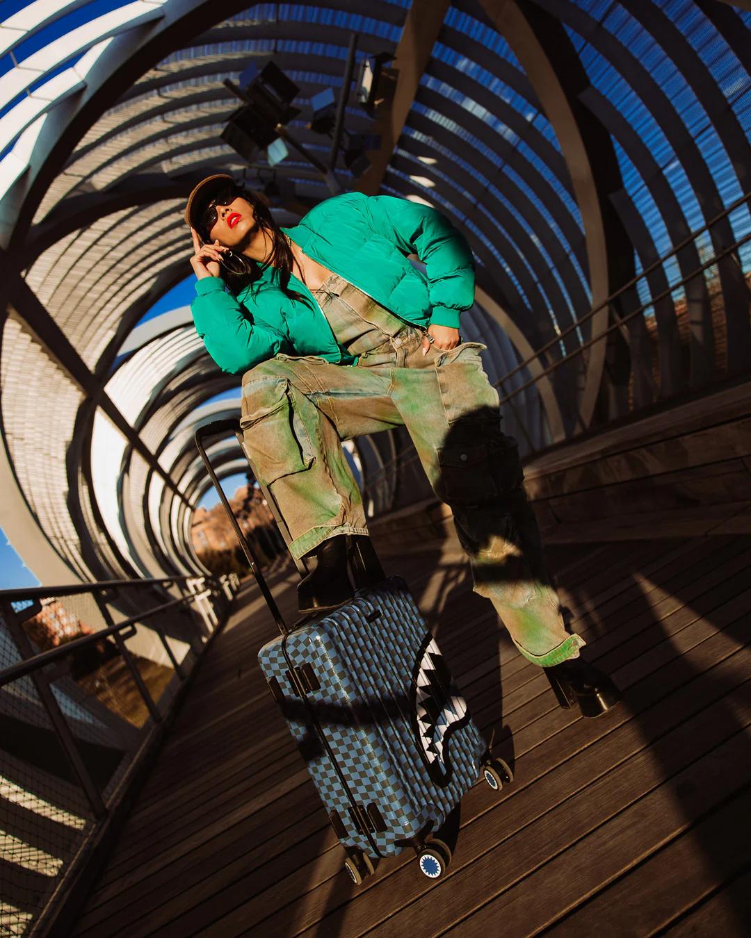 Sprayground Featured | MIDNIGHT MAGIC SHARKS IN PARIS HARD SHELL CARRY-ON LUGGAGE