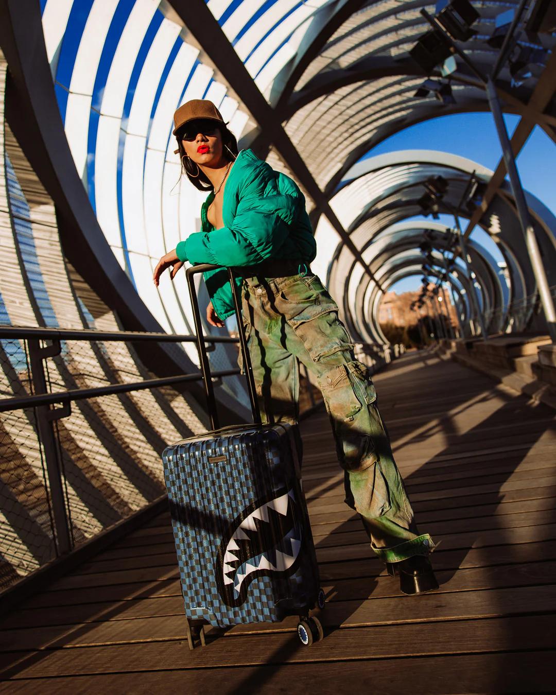 Sprayground Featured | MIDNIGHT MAGIC SHARKS IN PARIS HARD SHELL CARRY-ON LUGGAGE