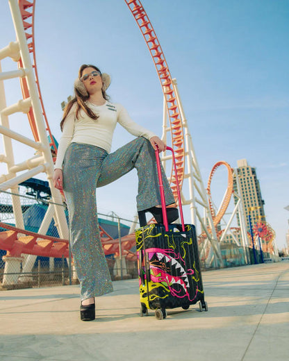 Sprayground Popular | SLIME DIME SHARKNAUTICS HARDSHELL CARRY-ON LUGGAGE