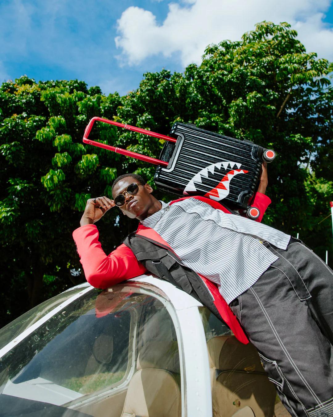 Sprayground Best Seller | ATOMIC VAPOR SHARKNAUTICS HARDSHELL CARRY-ON LUGGAGE