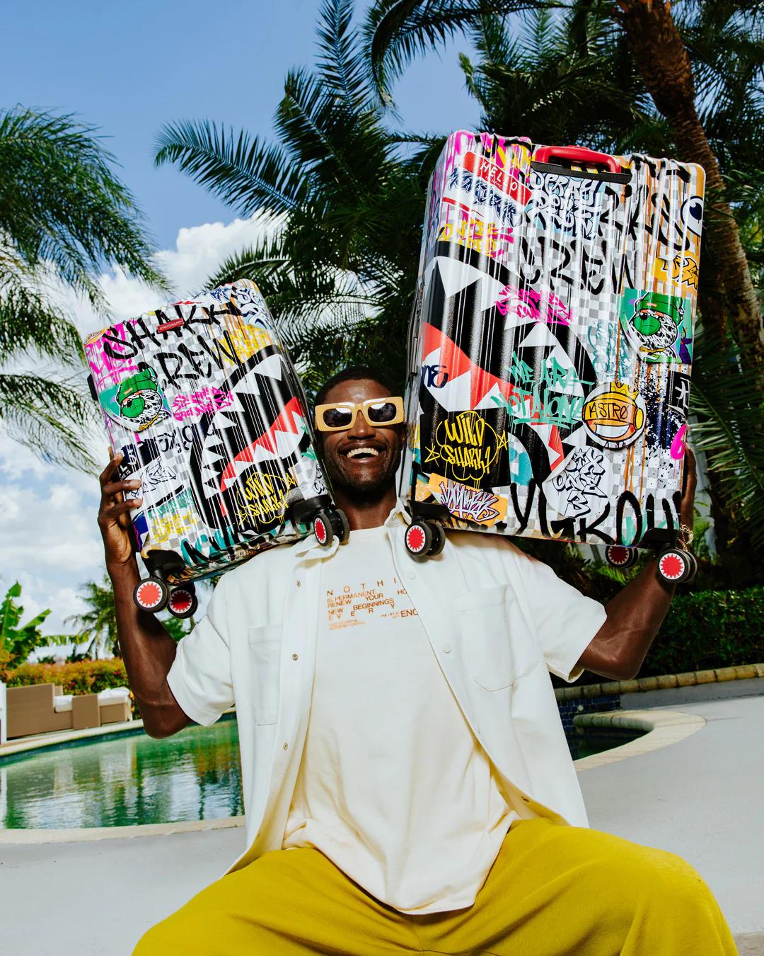 Sprayground Recommended | CREATE ANOTHER DAY SHARKNAUTICS HARDSHELL CARRY-ON LUGGAGE