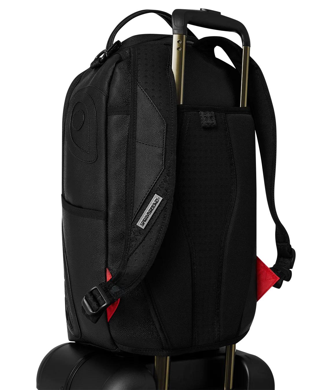 Sprayground Classic | REALITY CHECK SHARKITECTURE CARRY-ON JETBLACK LUGGAGE (GUNMETAL HARDWA