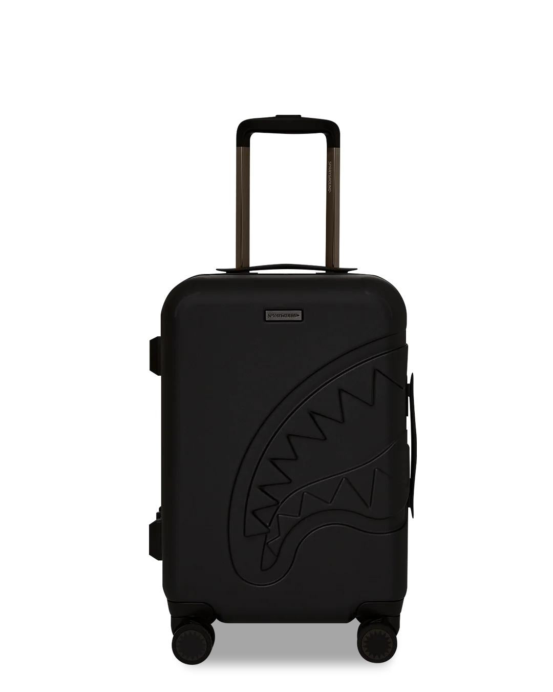 Sprayground Classic | REALITY CHECK SHARKITECTURE CARRY-ON JETBLACK LUGGAGE (GUNMETAL HARDWA