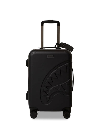 Sprayground Classic | REALITY CHECK SHARKITECTURE CARRY-ON JETBLACK LUGGAGE (GUNMETAL HARDWA