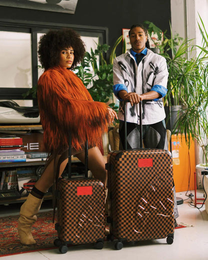 Sprayground New | KATANA CHECK BOSS FULL-SIZE LUGGAGE