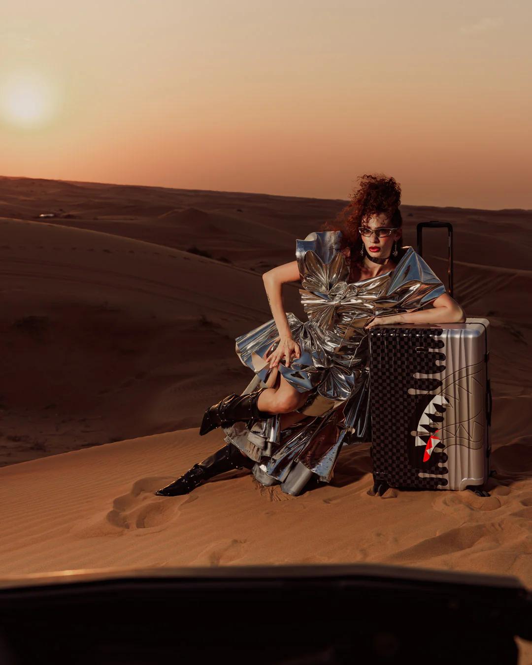 Sprayground Featured | CHROME SPECTRE FULL-SIZE LUGGAGE